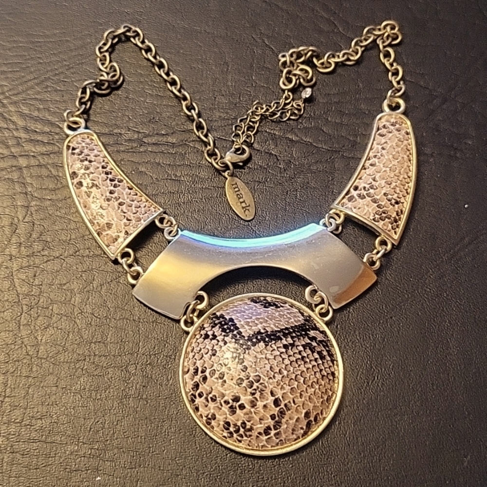 mark. by Avon, faux snake skin choker necklace